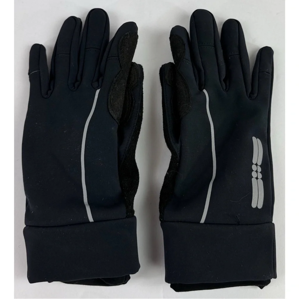 SWEATY BETTY Women's Black Lightweight Running Gloves Size, size Small